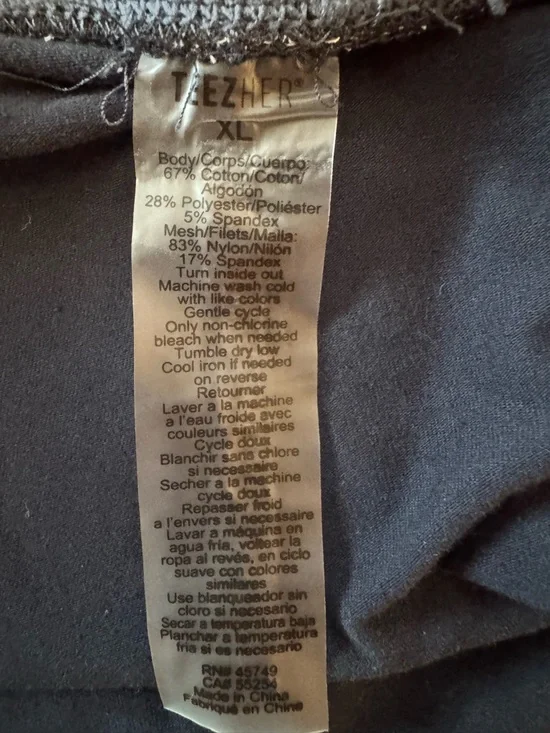 Women’s TeezHer Pull-on Tummy Control Slimming Stretch Denim Skort Size XL - Picture 6 of 6